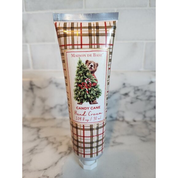 Maison De Base Candy Cane Hand Cream 3.04 Fl Oz / 90 Ml Moisturizing Lotion - Picture 2 of 5